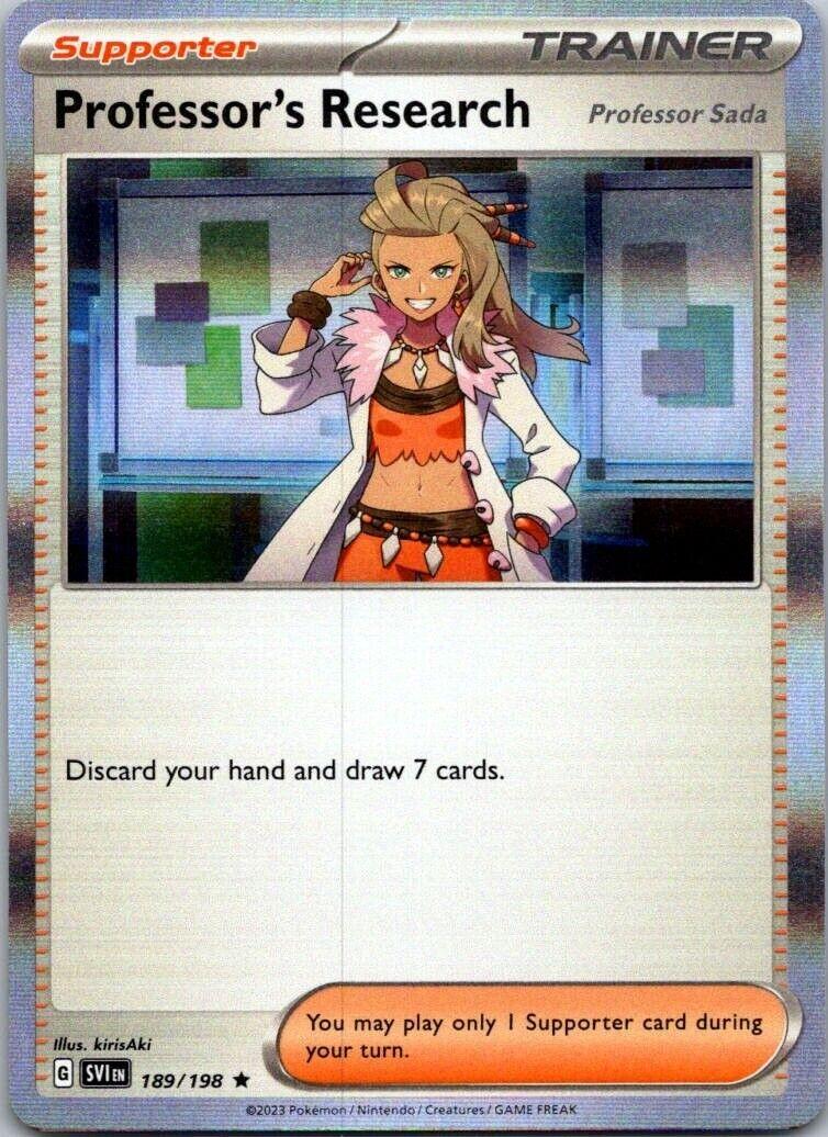 Scarlet & Violet Professor's Research: Professor Sada [Holo] Pokémon card